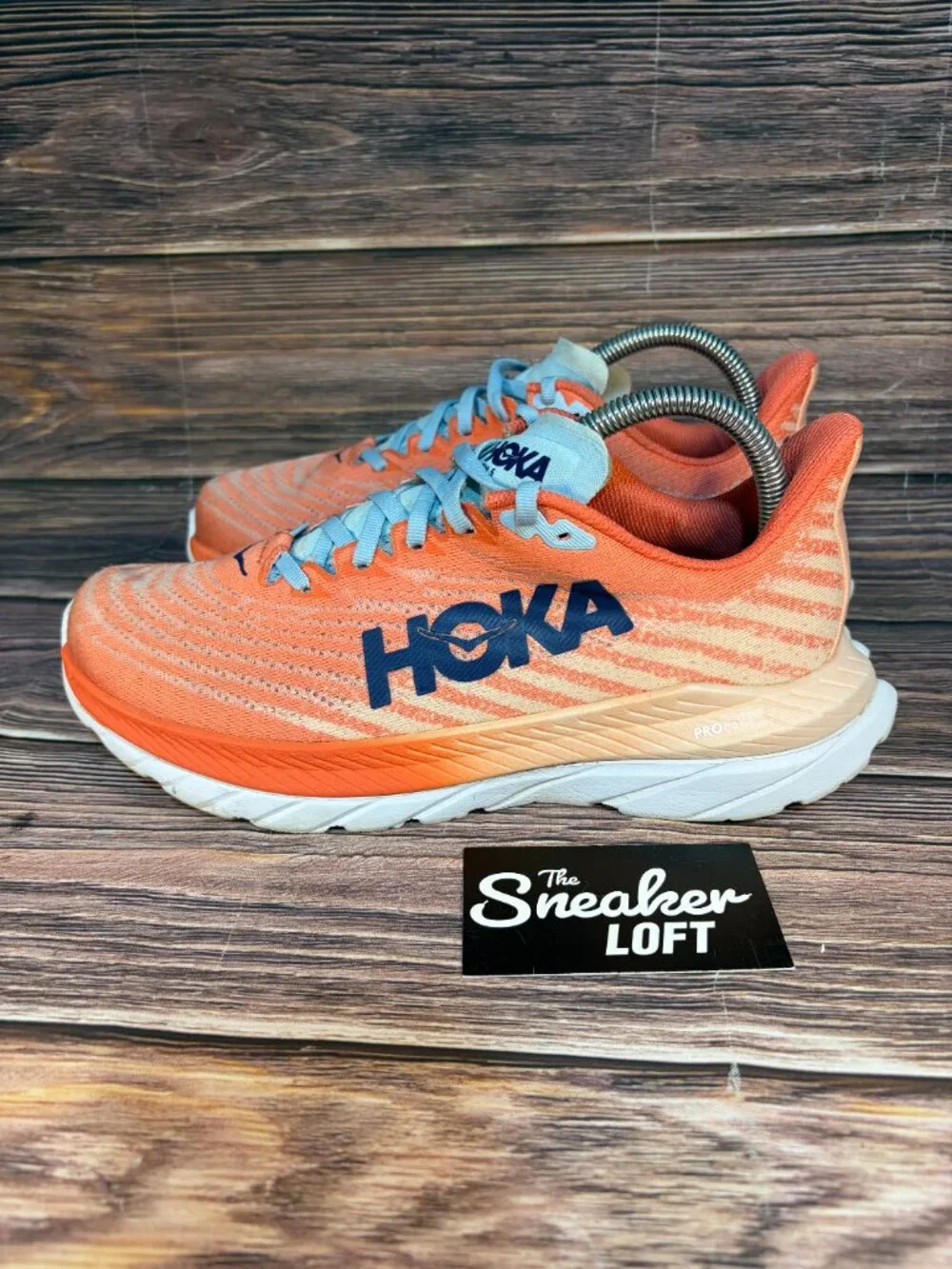 Hoka One One Mach 5‎ Women's Athletic Running Shoes Camellia Peach Size 8